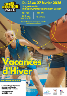Centre Génération Basket - Vacances Hiver 2026